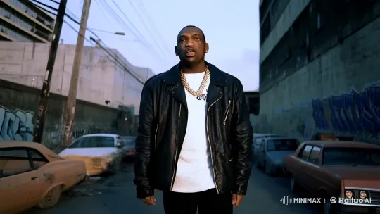 Gangster Rapper's Dominant Performance in Urban Setting – AI Generated Video | Hailuo AI