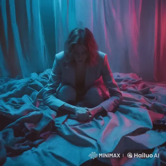 Contemplative Figure in a Dimly Lit Room – AI Generated Video | Hailuo AI