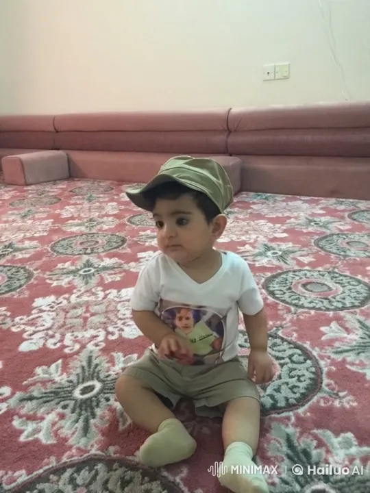 Child Sitting Curiously in Cozy Living Room – AI Generated Video | Hailuo AI