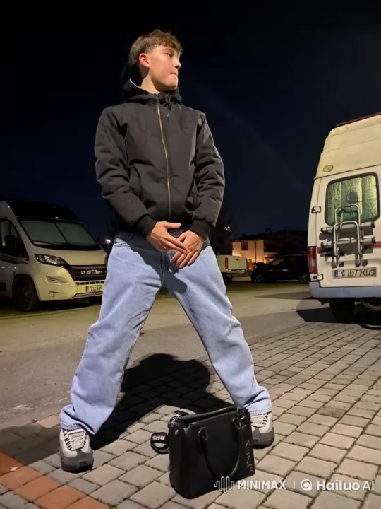 Boy defends himself from playful monkey in night setting – AI Generated Video | Hailuo AI