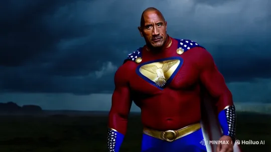 Dwayne Johnson as Homelander: Intense, Sinister Patriotism – AI Generated Video | Hailuo AI