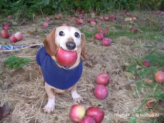 Dachshund Battles Skibidi Toilet in Apple Field – AI Generated Video | Hailuo AI
