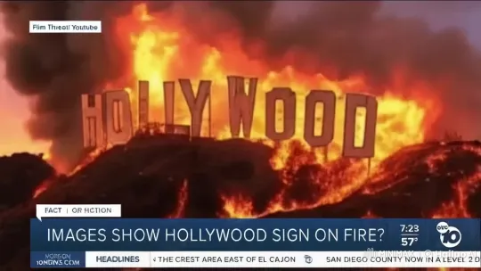 Hollywood Burns: Sunset Fire Devastation in LA – AI Generated Video | Hailuo AI