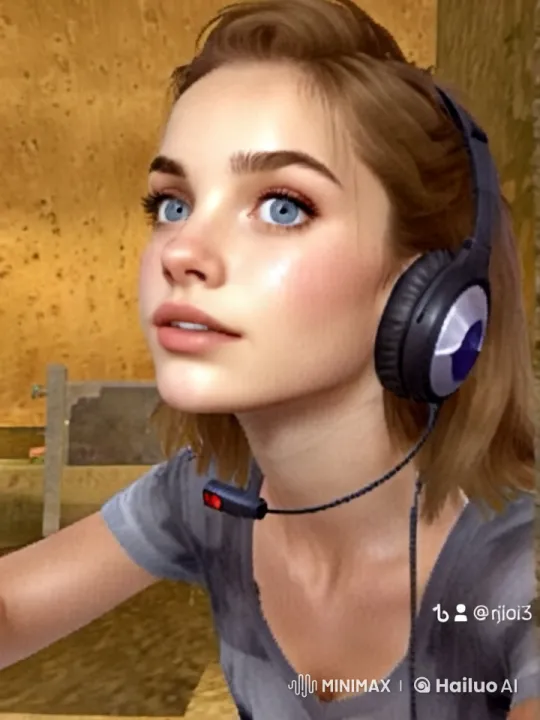 Young Woman Smoking in Rustic Setting – AI Generated Video | Hailuo AI
