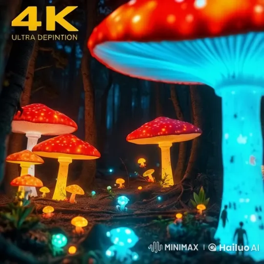 Mystical Forest: Enchanted Glow and Life Symphony – AI Generated Video | Hailuo AI