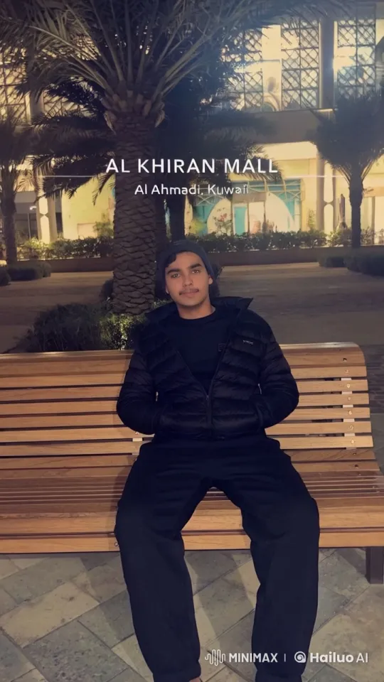 Nighttime Smoking Scene at Al Kiran Mall, Kuwait – AI Generated Video | Hailuo AI