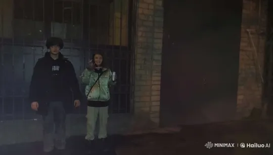 Unexpected Gunmen Surprise Stunned Onlookers in Alley – AI Generated Video | Hailuo AI