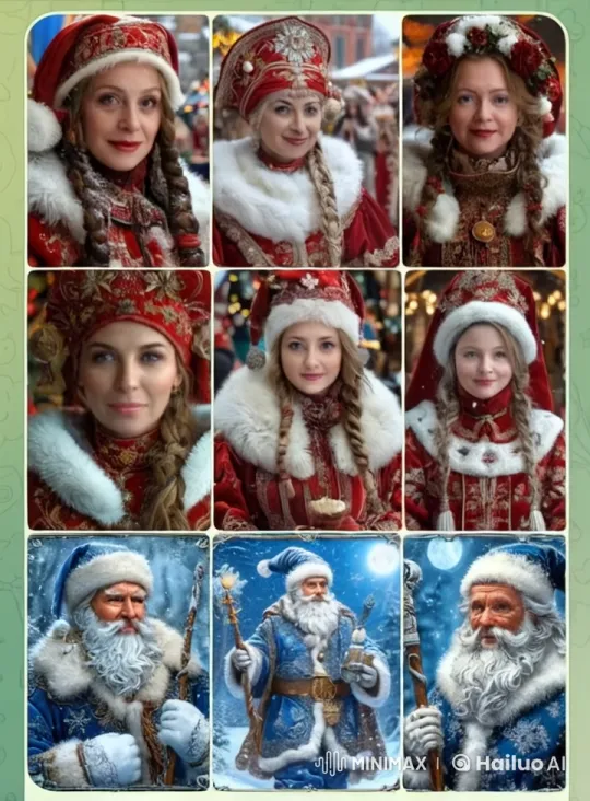 Traditional Holiday Attire and Festive Celebrations – AI Generated Video | Hailuo AI
