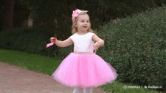 The Joyful Dance of a Young Girl – AI Generated Video | Hailuo AI