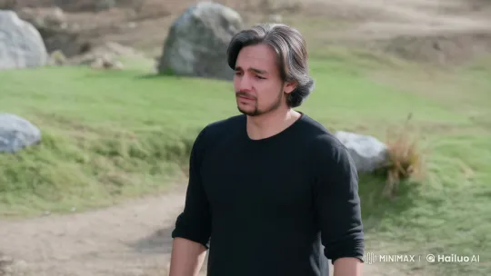 Distressed Man Reflects on Stream Amidst Serene Nature – AI Generated Video | Hailuo AI
