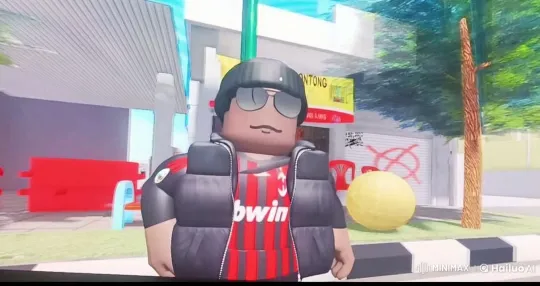 Urban Roblox Character Smoking in Daylight – AI Generated Video | Hailuo AI