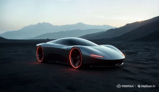 Ferrari Showcases Speed and Agility in Explosive Desert Chase – AI Generated Video | Hailuo AI