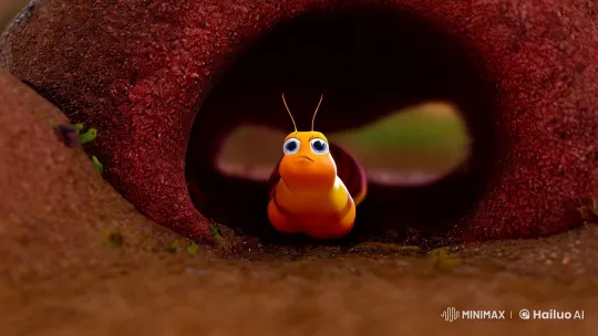 Worm Awakens in Animated Dawn – AI Generated Video | Hailuo AI