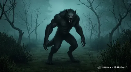 Raging Werewolf in Frenzied Sprint – AI Generated Video | Hailuo AI