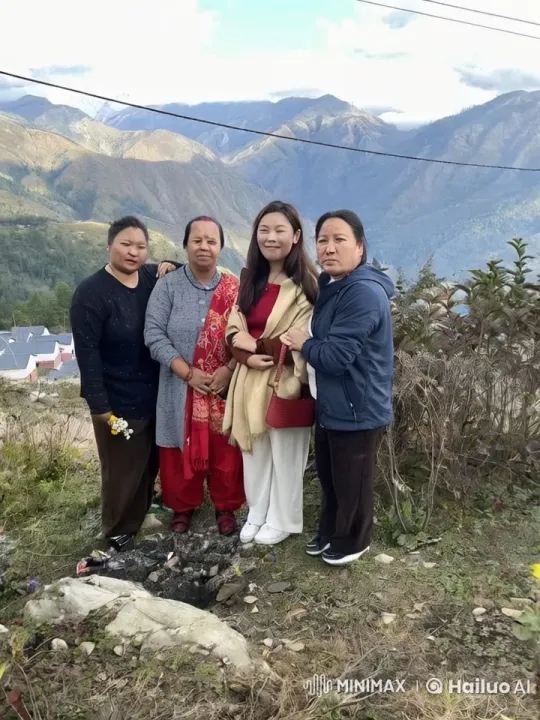 Group Runs Towards Camera in Mountainous Landscape – AI Generated Video | Hailuo AI