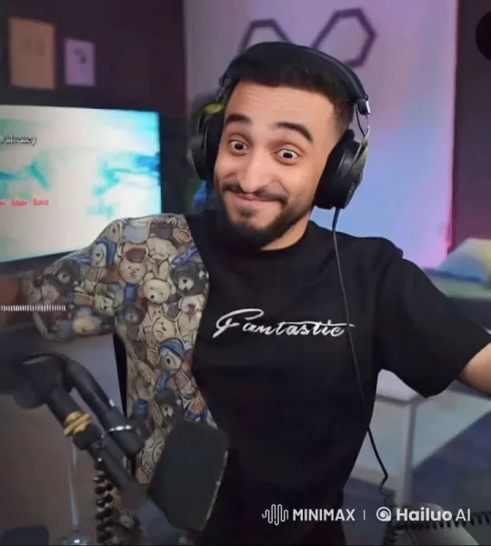 Podcaster in a Modern, Lit Room Smoking Cigarette – AI Generated Video | Hailuo AI