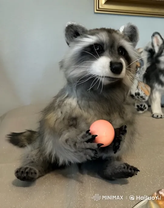 Raccoon Resting on Floor – AI Generated Video | Hailuo AI