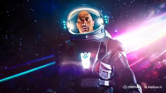 The Rock in Cosmic Solitude: A Space Epic – AI Generated Video | Hailuo AI