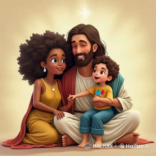 Jesus Comforting Mother and Child – AI Generated Video | Hailuo AI