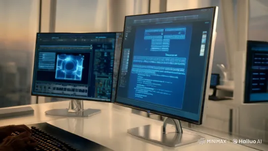 Dr. Nurul Monitors Maya in High-Tech Lab – AI Generated Video | Hailuo AI
