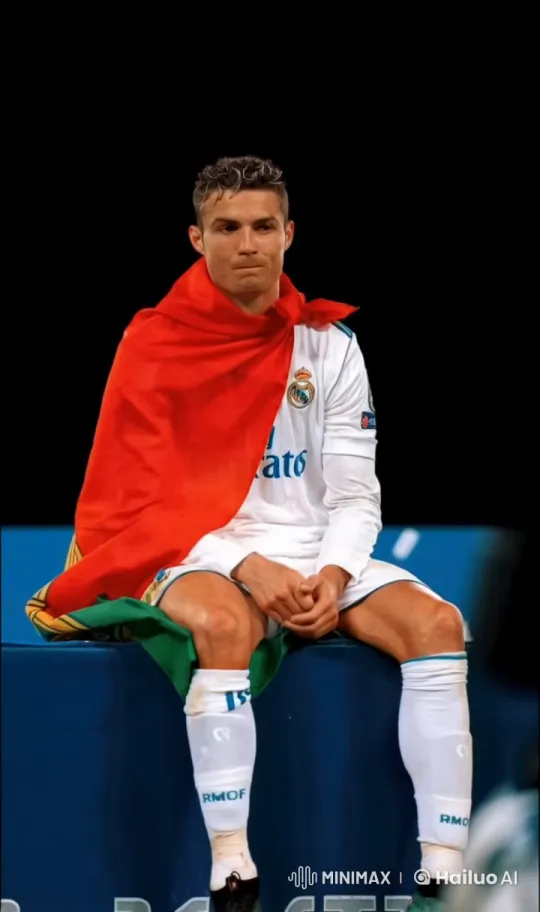 Real Madrid Player Smokes on Bench with Flag – AI Generated Video | Hailuo AI