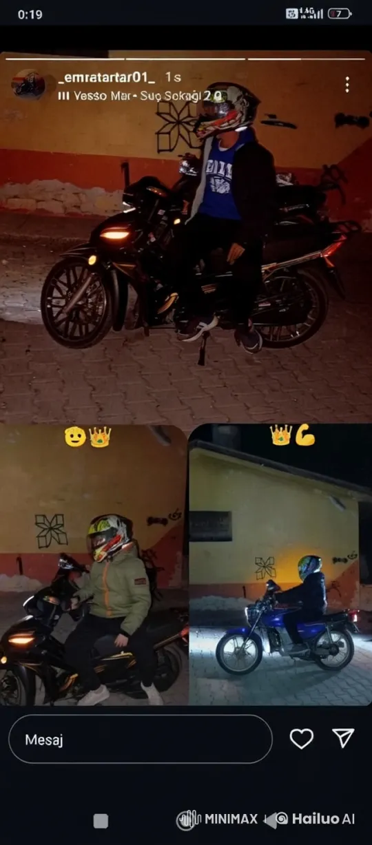 Young Riders and Dancing Hamster in Playful Night Scene – AI Generated Video | Hailuo AI