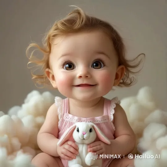 Baby Girl and Majestic Lion Share Tender Moment – AI Generated Video | Hailuo AI