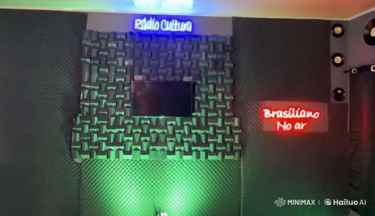 Cultura Radio Studio Broadcast with Santana Dean – AI Generated Video | Hailuo AI