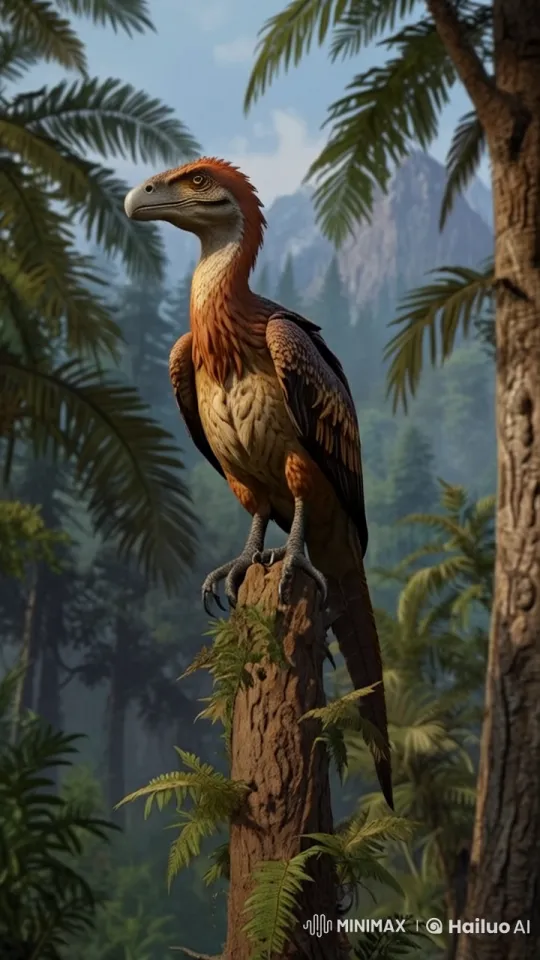 Prehistoric Jungle: Deinonychus Tree Scouting Scene – AI Generated Video | Hailuo AI