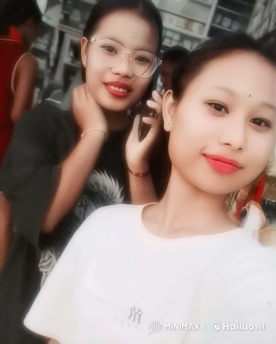 Two Friends Enjoying a Street Market in Live2D Animation – AI Generated Video | Hailuo AI