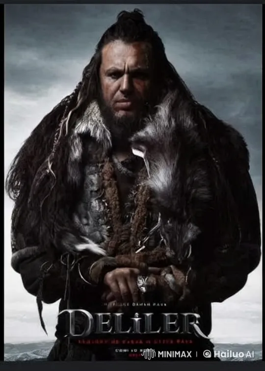 Fur-Clad Warrior Fends Off Mongol Soldiers in Forest Battle – AI Generated Video | Hailuo AI