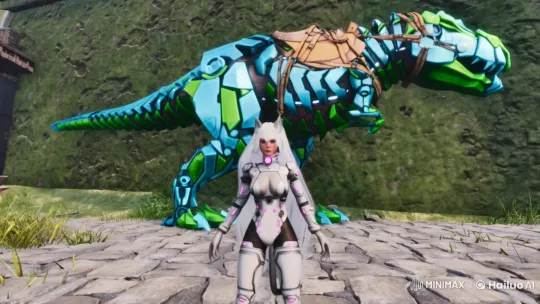 Futuristic Cat Woman Prepares for Battle in Live2D Video – AI Generated Video | Hailuo AI