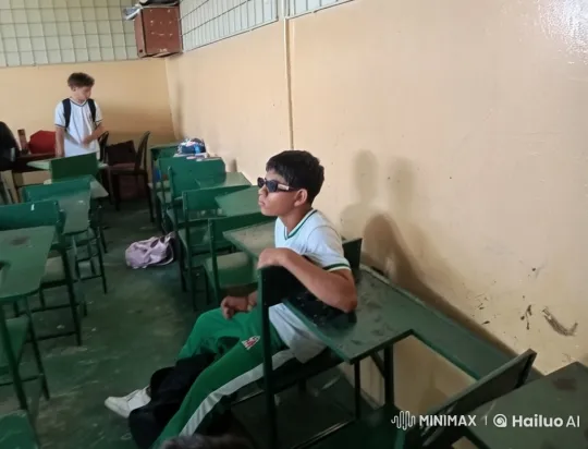 Animated Classroom Scene: Boy Kisses Affectionate Old Man – AI Generated Video | Hailuo AI