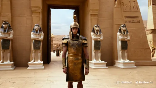 Royal Guard Protects Opulent Palace in Cinematic Grandeur – AI Generated Video | Hailuo AI