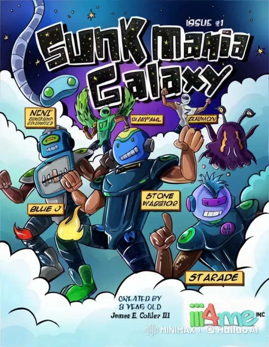 Sunkmania Galaxy: Heroes Unite Against Bullies – AI Generated Video | Hailuo AI