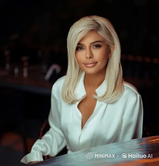 Enchanting Woman in Elegant Restaurant Setting – AI Generated Video | Hailuo AI