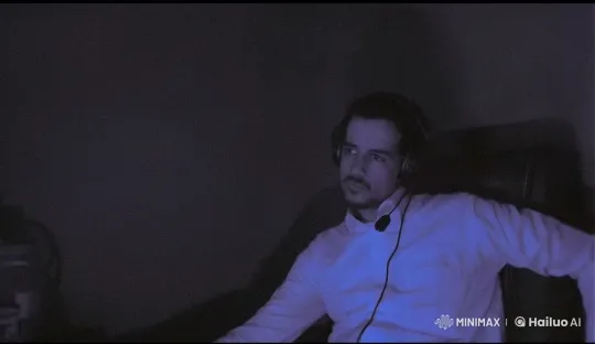 Person Smoking Meditatively in Dimly-Lit Room – AI Generated Video | Hailuo AI