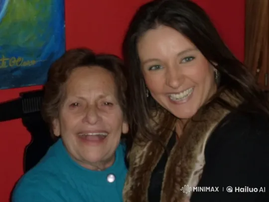 Elderly Woman and Younger Woman Share Intimate Embrace – AI Generated Video | Hailuo AI