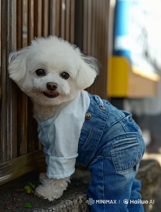 Fluffy Dog Expresses Love for Owner in Live2D Animation – AI Generated Video | Hailuo AI
