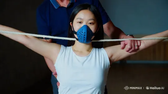 Jin Heo: Bound and Gagged by Man – AI Generated Video | Hailuo AI