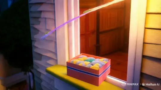 Vibrant Threads Dance Through Urban Night – AI Generated Video | Hailuo AI