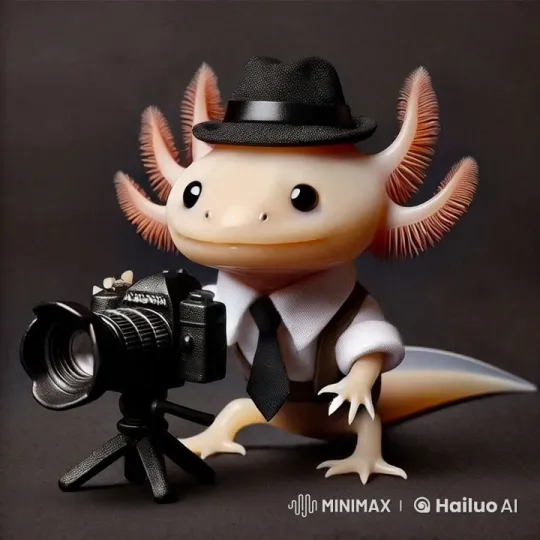Axolotl Sips Coffee in Whimsical, Peaceful Scene – AI Generated Video | Hailuo AI