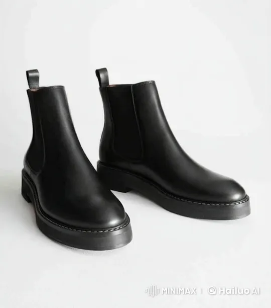 Chelsea Boots Mimic Walking Motion – AI Generated Video | Hailuo AI