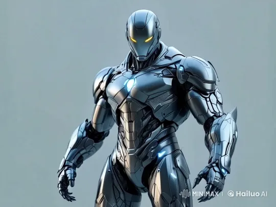 Futuristic Robot Waves in Live2D Animation – AI Generated Video | Hailuo AI