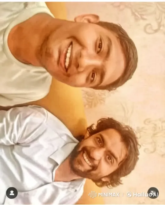 Intimate Moment: Two Men Share a Gentle Kiss – AI Generated Video | Hailuo AI