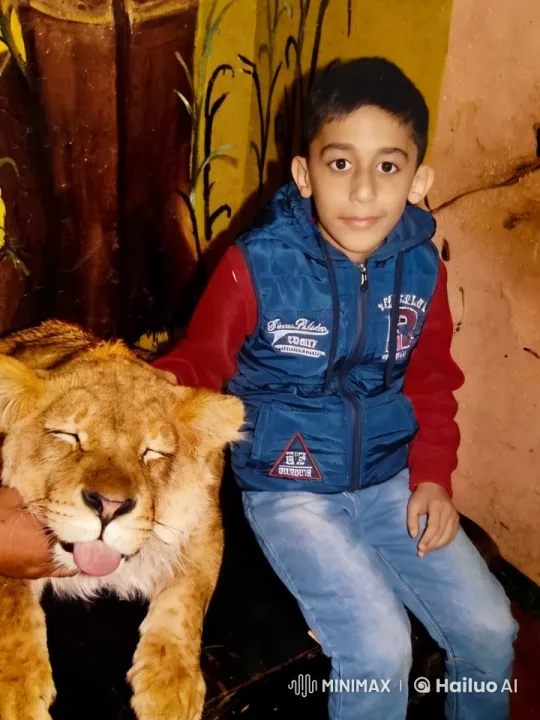 Boy Mimics Smoking, Calm Lioness Observes – AI Generated Video | Hailuo AI