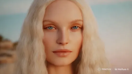 Ethereal Beauty with Classic Features and Dreamy Setting – AI Generated Video | Hailuo AI