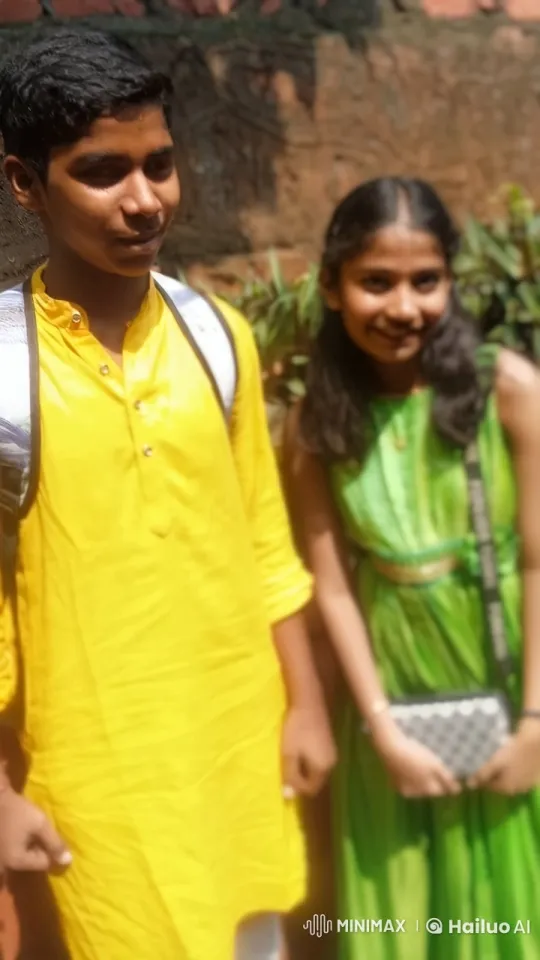 Young Couple in Traditional Attire Sharing a Kiss – AI Generated Video | Hailuo AI