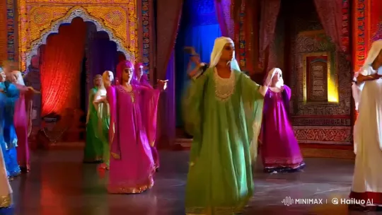 Arabic Rhythms and Dance in Majestic Set – AI Generated Video | Hailuo AI