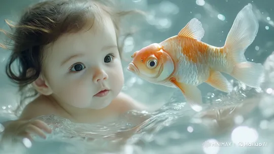 Mesmerizing Live2D Animation of Pisces Baby – AI Generated Video | Hailuo AI